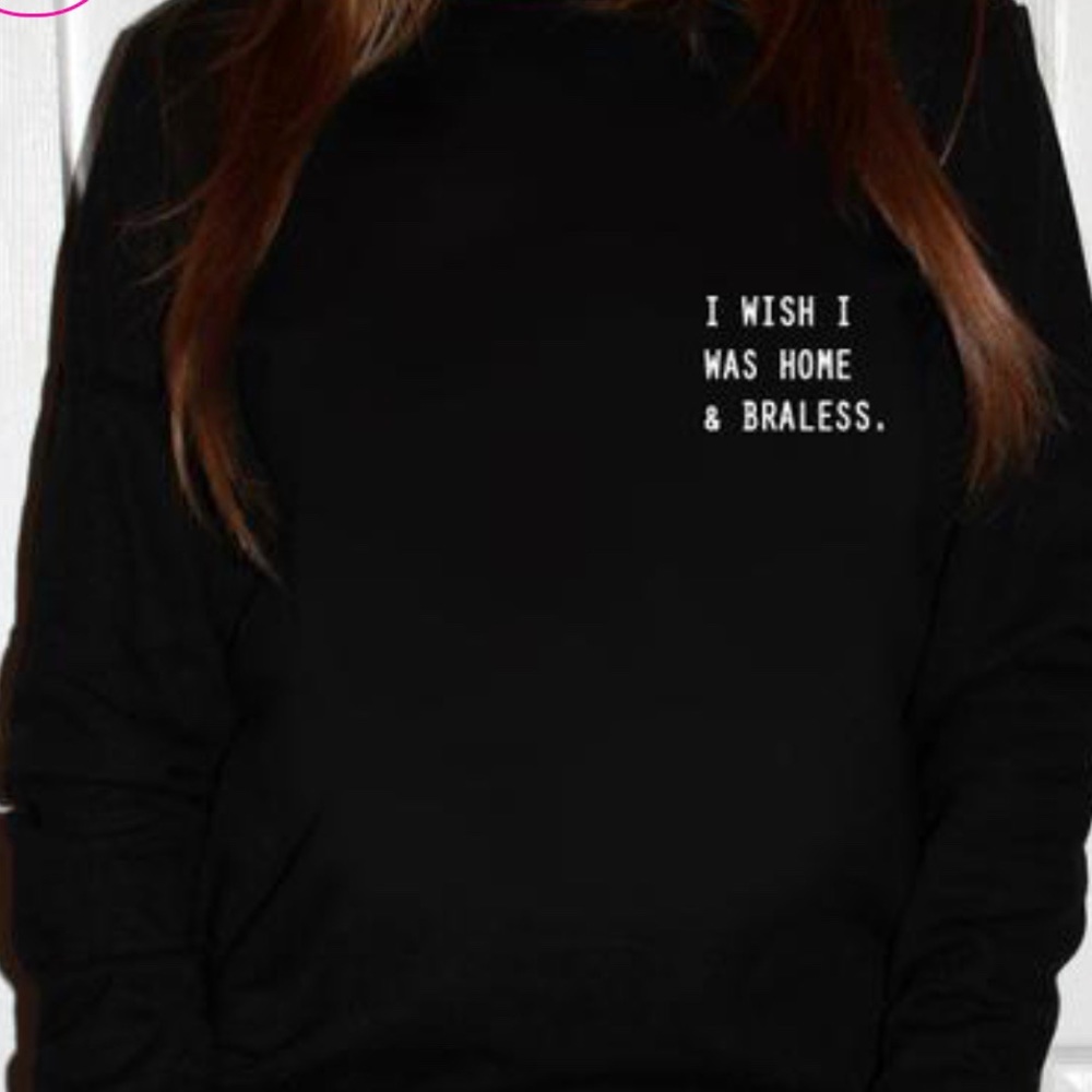 Forever Mood black sweatshirt in size small